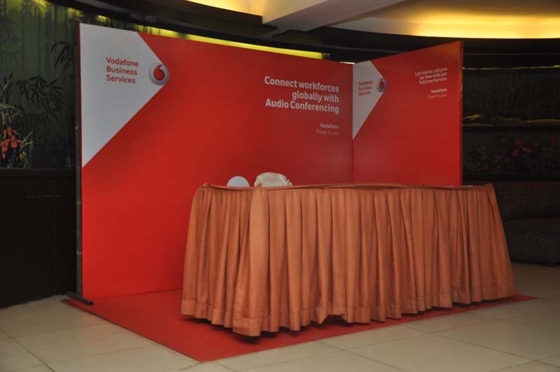 Product display by Vodafone